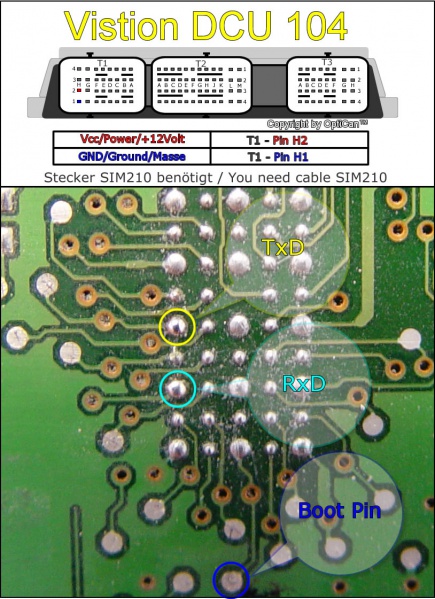 Visteon DCU 104 pinout diagram 1